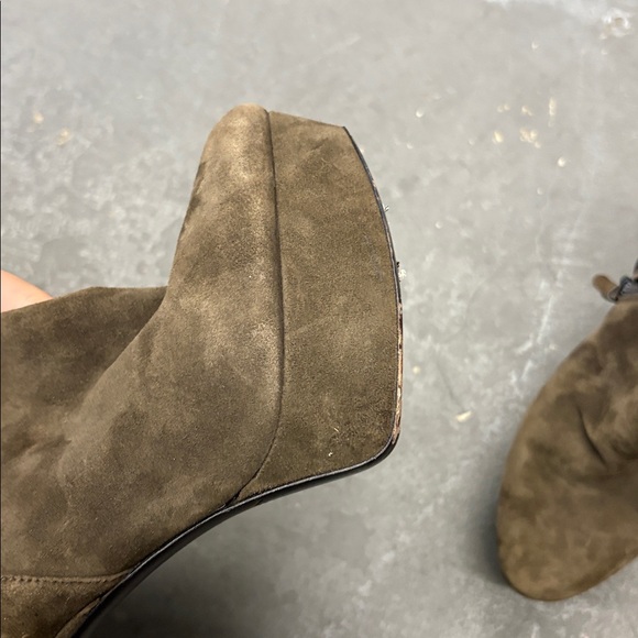 VIA SPIGA SUEDE LEATHER  PLATFORM ANKLE BOOTS - Picture 4 of 7